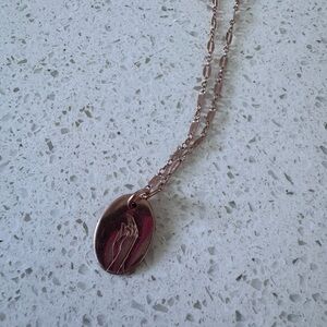 Rose Gold Dyad Love Necklace